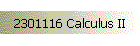 2301116 Calculus II